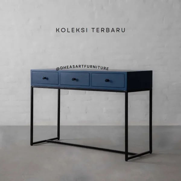 console table drawer industrial