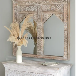 white wash wall mirror