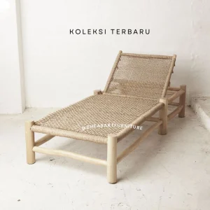 wooden solid daybed webbing - daybed jati anyaman tali