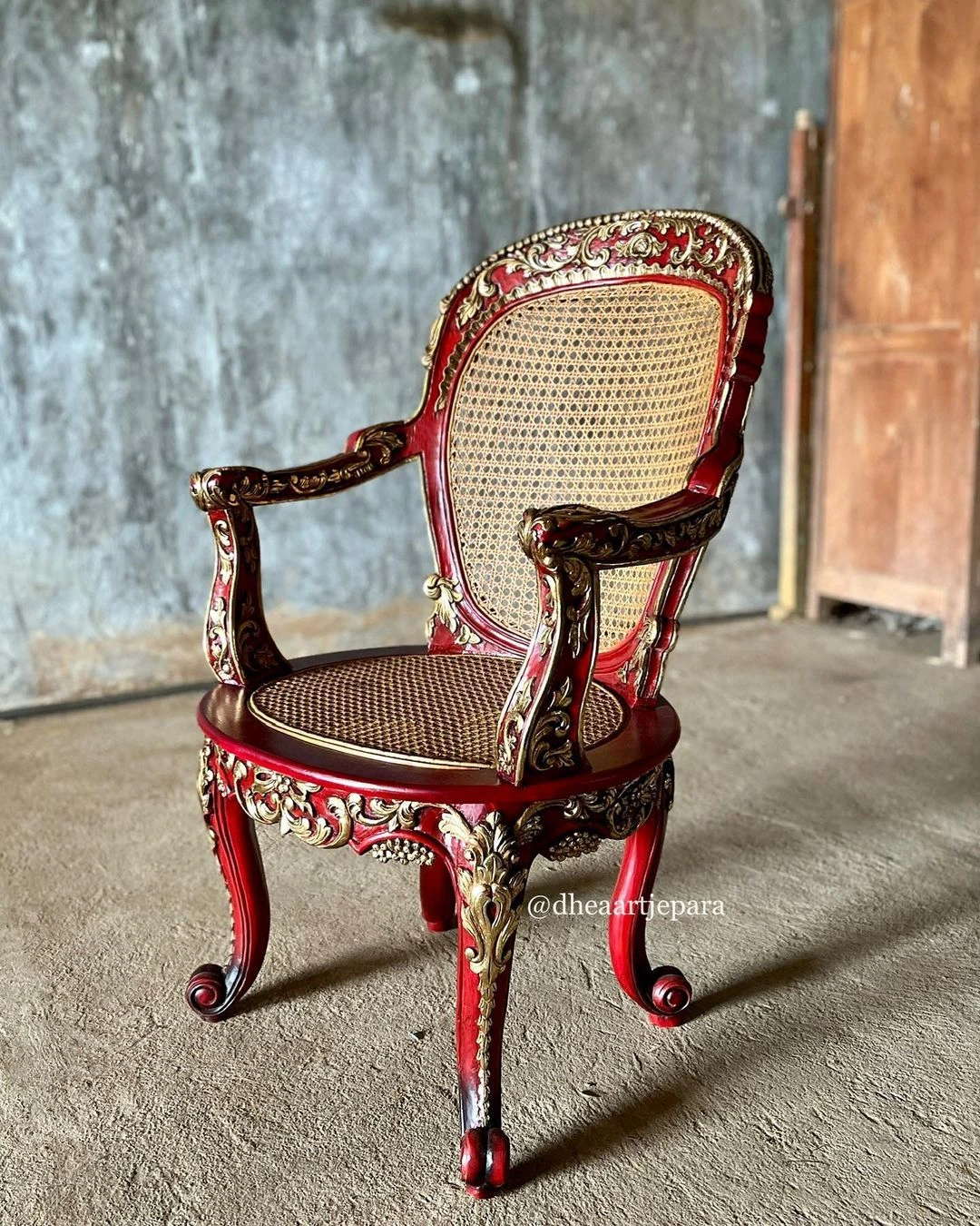 arm chair prabowo chair vintage classic hand carved