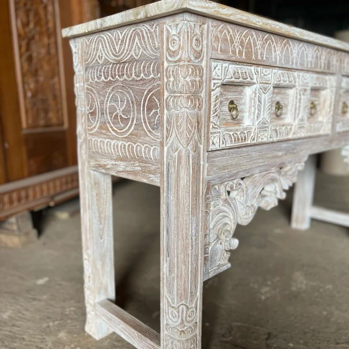 console table carved vintage