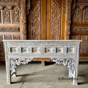 console table carved vintage