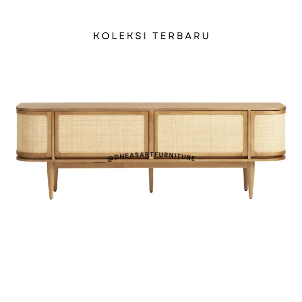 tv table sideboard solid teak modern minimalis