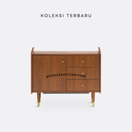 Sideboard Vintage Minimalis - Penyimpanan Serbaguna 3 Laci