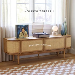tv table sideboard solid teak modern minimalis
